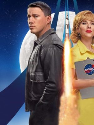 Channing Tatum Fly Me to the Moon Black Bomber Jacket