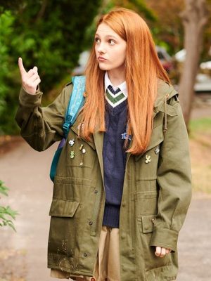 Geek Girl Harriet Manners Green Hooded Jacket