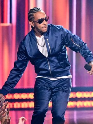 iHeartRadio Music Awards 2024 Ludacris Blue Bomber Jacket