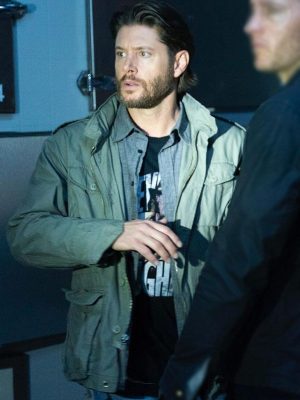 Russell Shaw Tracker 2024 Jensen Ackles Green Cotton Jacket