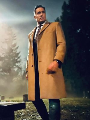 Chad Norton Movie One Bad Apple A Hannah Swensen Mystery 2024 Victor Webster Brown Trench Coat