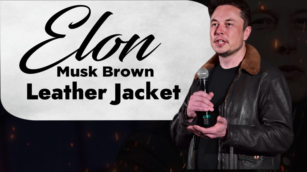 Elon Musk Brown Jacket for Spunky Dads