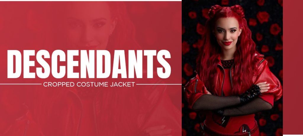 Red Descendants 2024 Cropped Costume Jacket