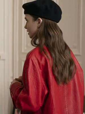 Emily in Paris S04 Emily Cooper Leather Coat