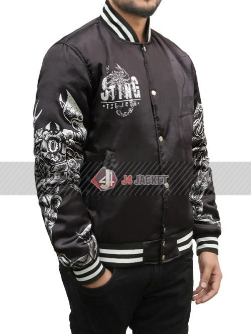 Sting Black Bomber Jacket Halloween 2024