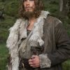 Leif Eriksson TV Series Vikings Valhalla 2022 Sam Corlett Leather Coat