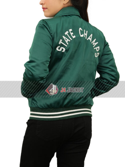 MaXXXine 2024 Mia Goth Green Bomber Jacket