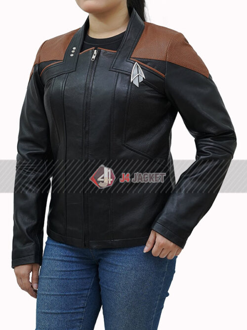 Star Trek Picard Season 3 Raffi Starfleet officer Leather Jacket