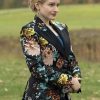 TV Series Inventing Anna Delvey Flower Printed Coat