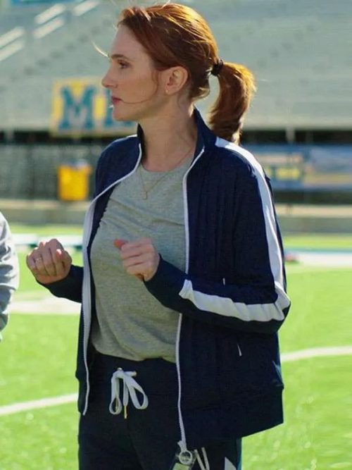 English Teacher Gwen Sanders Blue Track Jacket