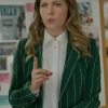 Pascale Hutton Nelly Knows Mysteries A Fatal Engagement Green Blazer Coat