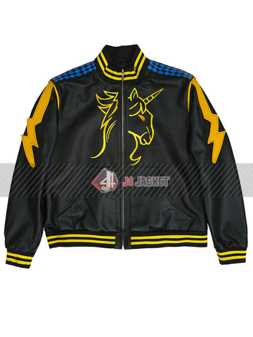 Rory Unicorn Academy Black Leather Jacket