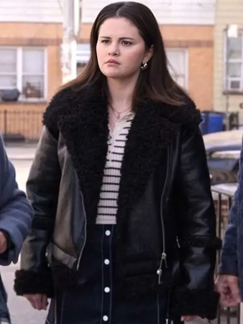 Mabel Mora Only Murders in the Building 2024 Shearling Leather Jacket