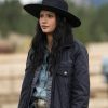 Tanaya Beatty Yellowstone Season 04 Black Quilted Jacket