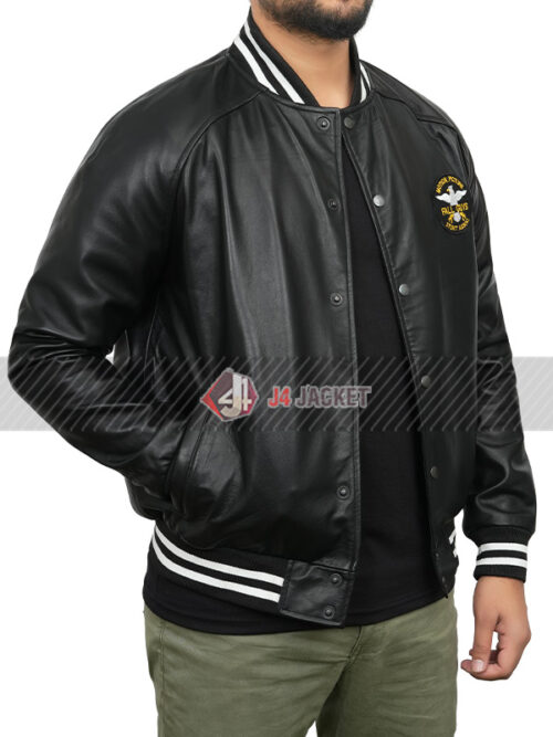 The Fall Guy Stuntman Association Black Leather Jacket