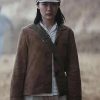 Zine Tseng 3 Body Problem Series Young Ye Wenjie Brown Cotton Jacket