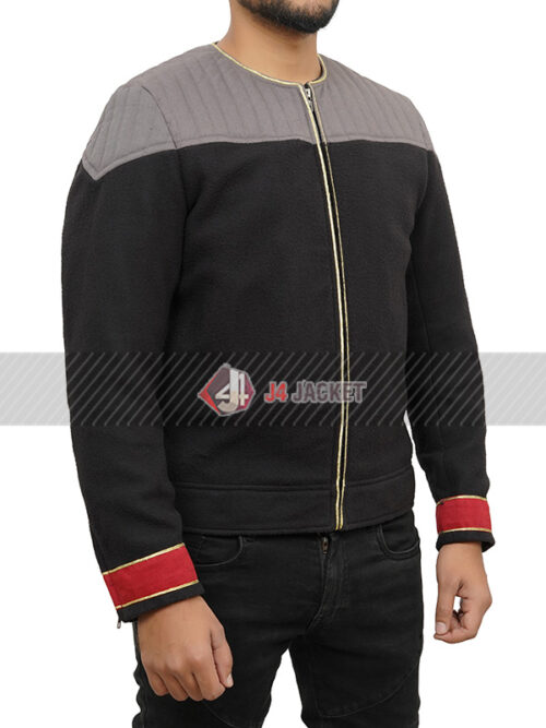 Star Trek Deep Space Nine Admiral Patrick Grey and black Costume Jacket