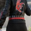 Shadow The Hedgehog Black Leather Costume Jacket