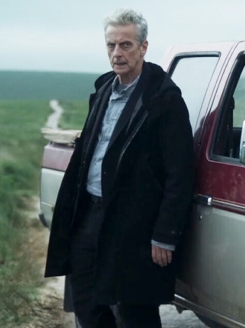 The Devil’s Hour 2024 Peter Capaldi Black Hooded Coat