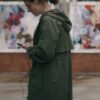 Lucy Chambers The Devil’s Hour 2024 Green Trench Coat