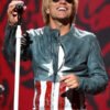 USA Flag Jon Bon Jovi Leather Jacket