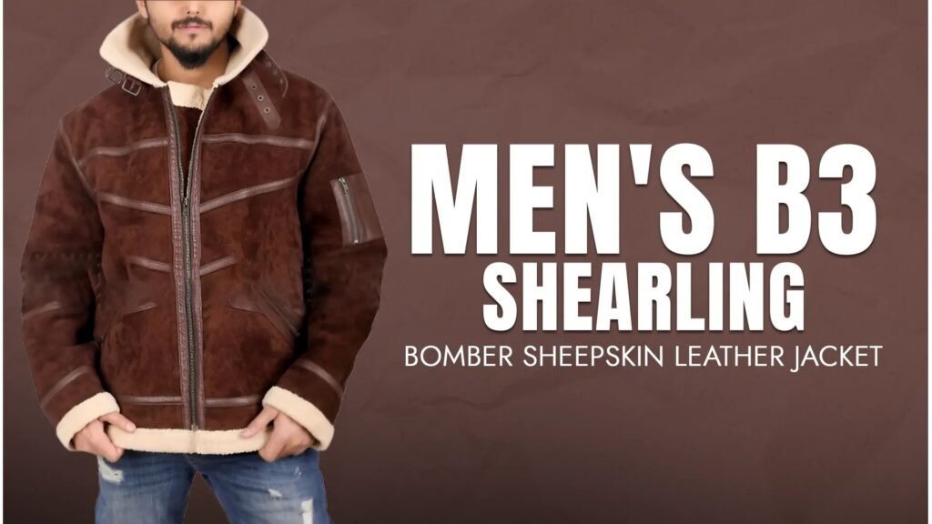 Men's B3 Shearling Bomber Sheepskin Leather Jacket