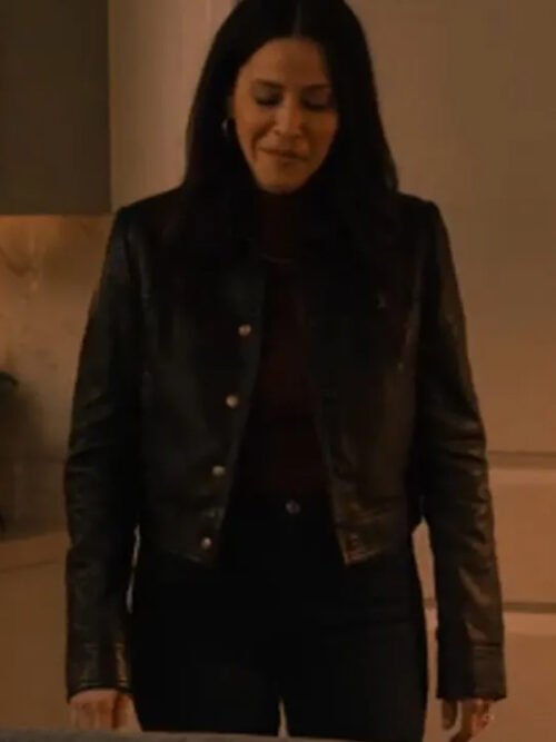 Nobody Wants This 2024 Jackie Tohn Black Leather Jacket