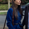 Sera Cellar Door Jordana Brewster Blue Trench Coat