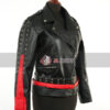 Shadow The Hedgehog Black Leather Jacket