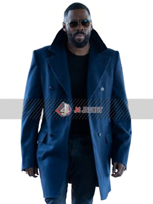 TV Series The Madness 2024 Colman Domingo Blue Wool Coat