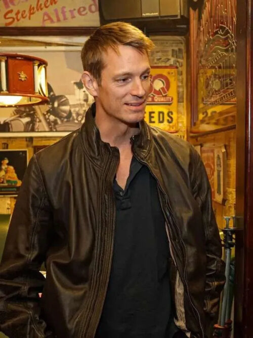 The Silent Hour 2024 Joel Kinnaman Leather Jacket