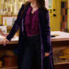 Selena Gomez Wizards Beyond Waverly Place S01 Purple Trench Coat