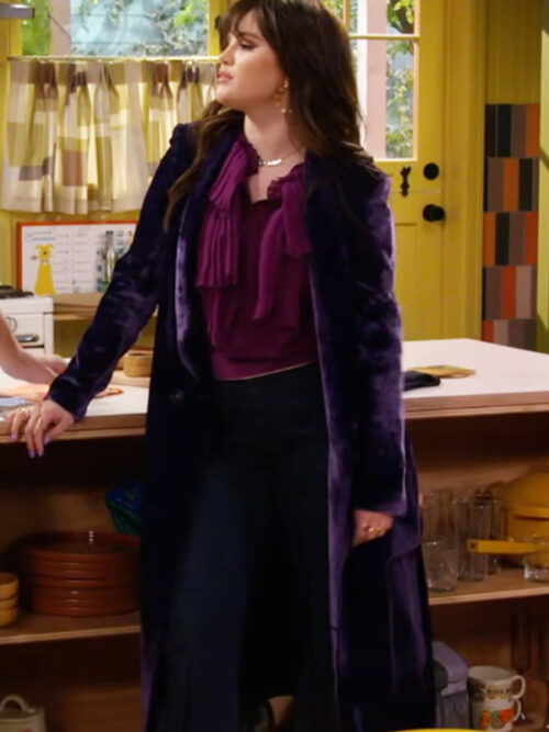 Selena Gomez Wizards Beyond Waverly Place S01 Purple Trench Coat