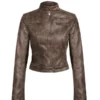 Bree Tell Me Lies S02 Brown Leather Jacket