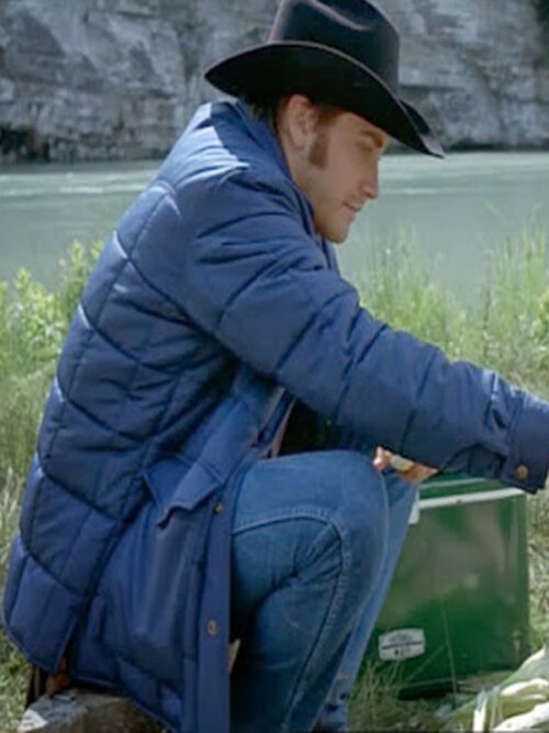 Jack Twist Brokeback Mountain Blue Quilted Jacket