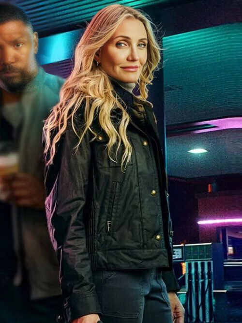 Emily Back in Action Movie 2025 Black Jacket