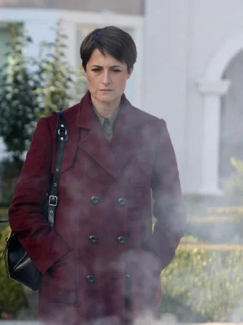 Canan Erguder The Family Maroon Trench Coat