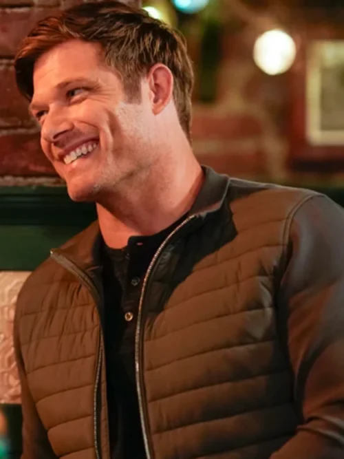 Chris Carmack Greys Anatomy S021 Dark Brown Puffer Jacket