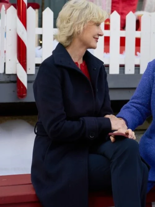 Holiday Mismatch Beth Broderick Coat