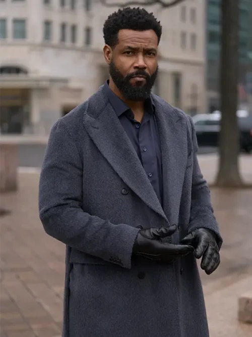 Isaiah Mustafa Cross S01 Grey Trench Coat