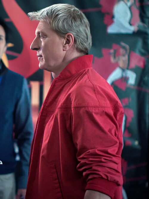 Cobra Kai 2024 William Zabka Red Bomber Jacket