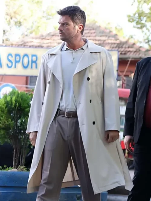 Kivanç Tatlitug The Family White Trench Coat