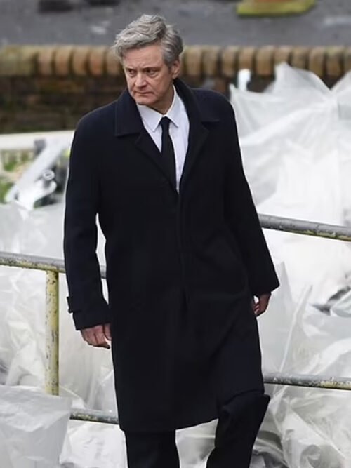 Lockerbie A Search for Truth 2025 Colin Firth Black Wool Coat