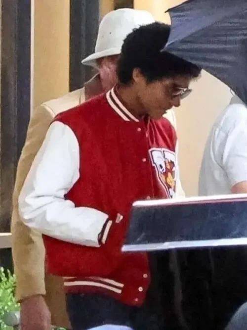 Michael 2025 Jaafar Jackson Red Jacket