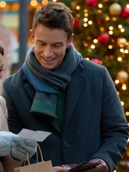 Robert Buckley 'Twas the Date Before Christmas Grey Coat