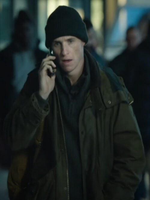 The Day of the Jackal S01 Eddie Redmayne Green Hooded Jacket