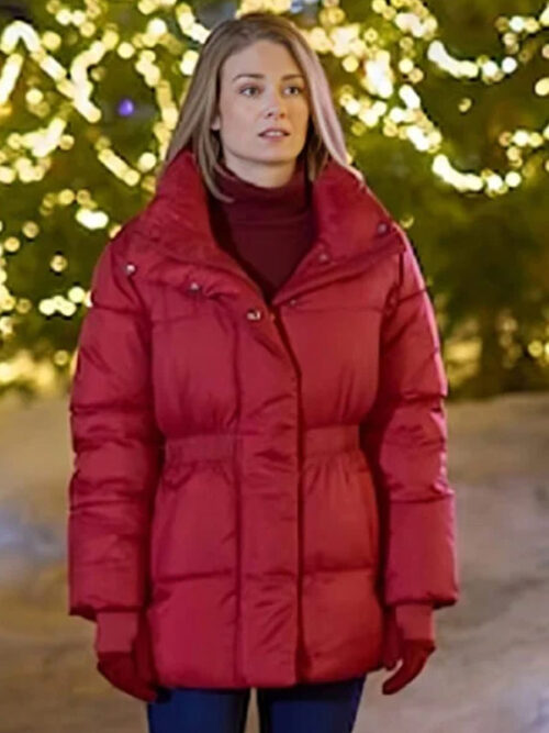 Kim Matula The Finnish Line 2024 Anya Red Puffer Jacket