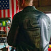 Tracker 2024 Colter Shaw Green Bomber Leather Jacket