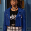 Janice LeAnn Brown TV Series Wizards Beyond Waverly Place Leather Jacket