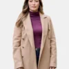 A Dance in the Snow Erica Cerra Trench Coat